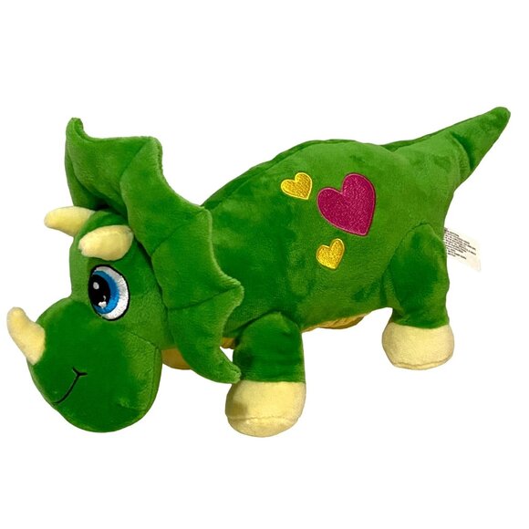 Walgreens Triceratops Dinosaur Valentine Plush 14" Love Friendship Big Eyes - Picture 2 of 8